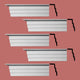 Cornice White Urethane Barrington Ornate Design 5 Pieces Totaling 470" Length