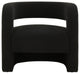 Safavieh Couture Anissa Barrel Back Accent Chair, Black