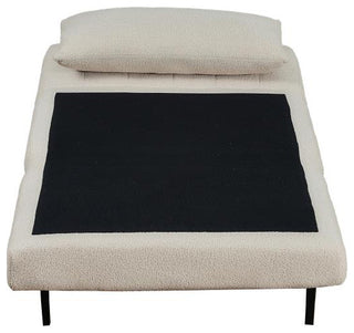 Shaw Convertible Tri-Fold Sleeper Chair with Pillow, Cream