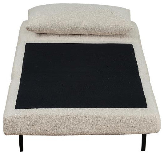 Shaw Convertible Tri-Fold Sleeper Chair with Pillow, Cream