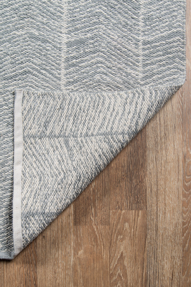 Erin Gates Easton Congress Indoor Outdoor Hand Woven Rug, Gray, 7'6"x9'6"