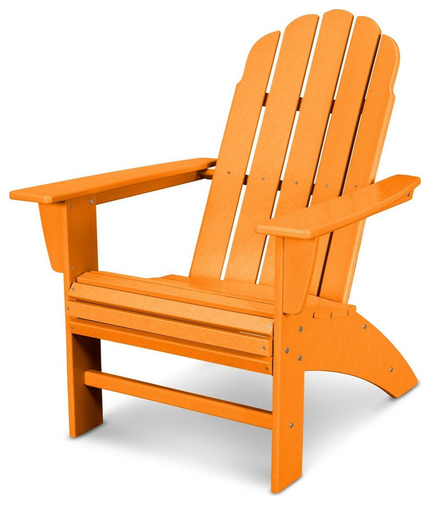 Vineyard Curveback Adirondack Chair, Tangerine