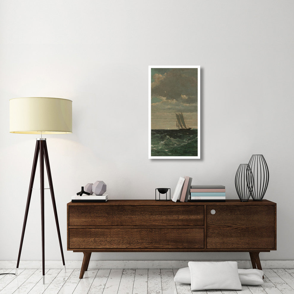 "Breezing Up (right)" Digital Paper Print by Winslow Homer, 21"x38"