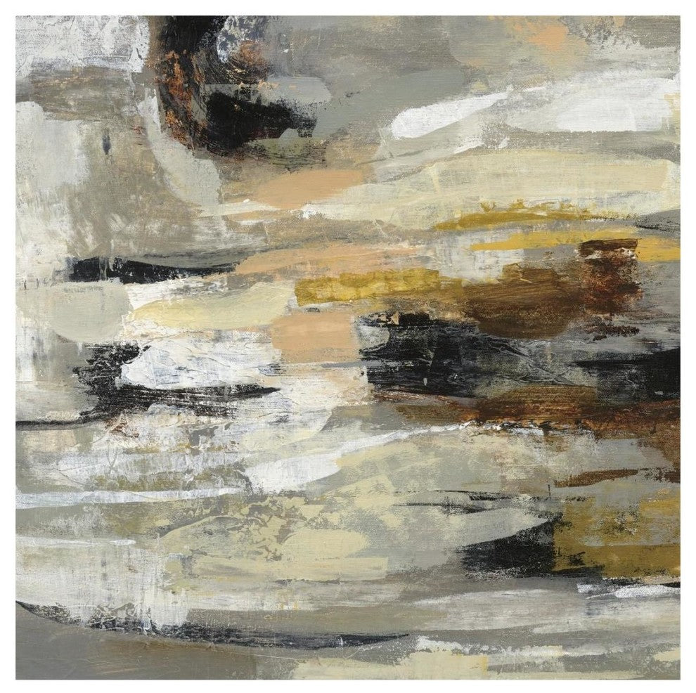 "Neutral Abstract II" Digital Paper Print by Silvia Vassileva, 20"x20"