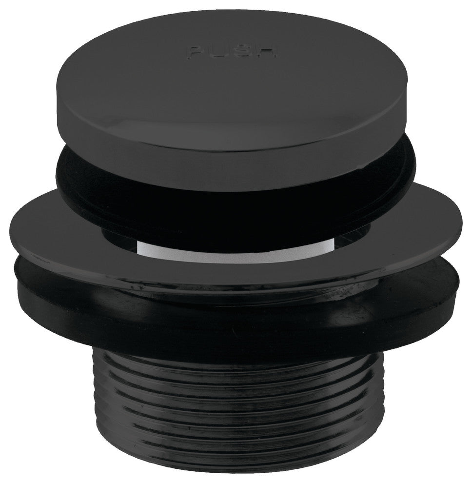 Tip Toe 1-3/8" Npsm Fine Thread Bath Drain In Powder Coated Flat Black