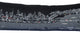 46" Black Philadelphia Nighttime Skyline Lumbar Decorative Pillow