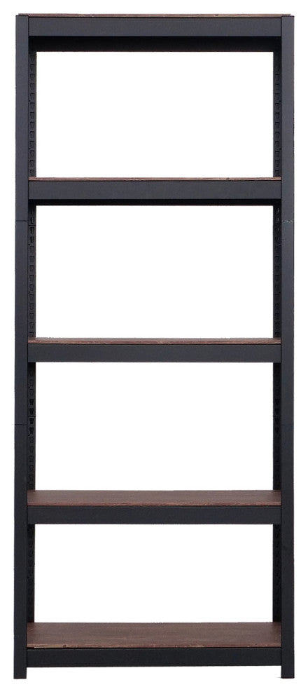 Kepsuul 4-Shelf Modular Shelving Storage, Black, Shelf Only