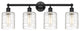 Innovations 616-4W-BK-G1113 4 Light Bath Vanity Light, Matte Black