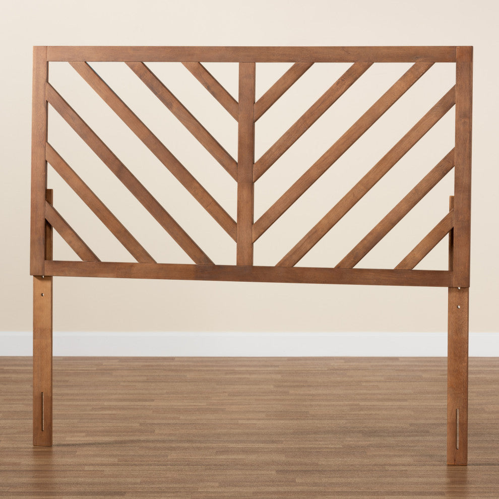 Belisma Modern and Contemporary Ash Walnut Finished Wood King Size Headboard