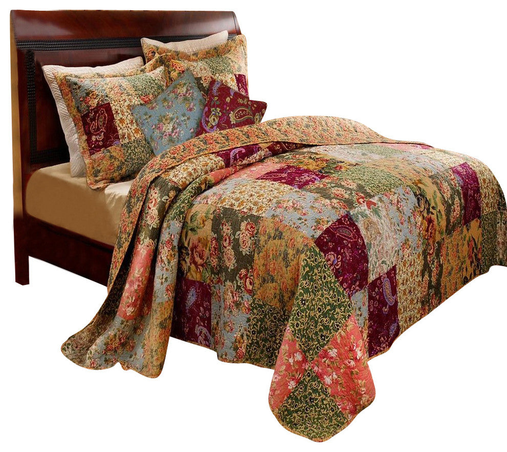 Greenland Home Antique Chic Quilt And Sham Bonus Set, 5-Piece  King