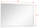 Transolid Finn LED-Backlit Contemporary Mirror, Silver