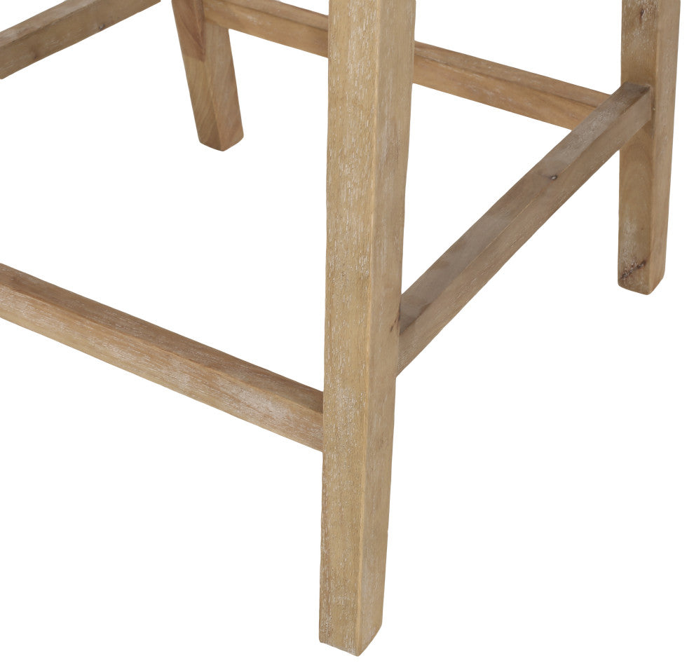 Deville Fabric Upholstered Wood and Cane 25.5 inch Counter Stools, Set of 2, Charcoal