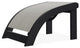Adirondack Sling Outdoor Ottoman, Smoke/Black