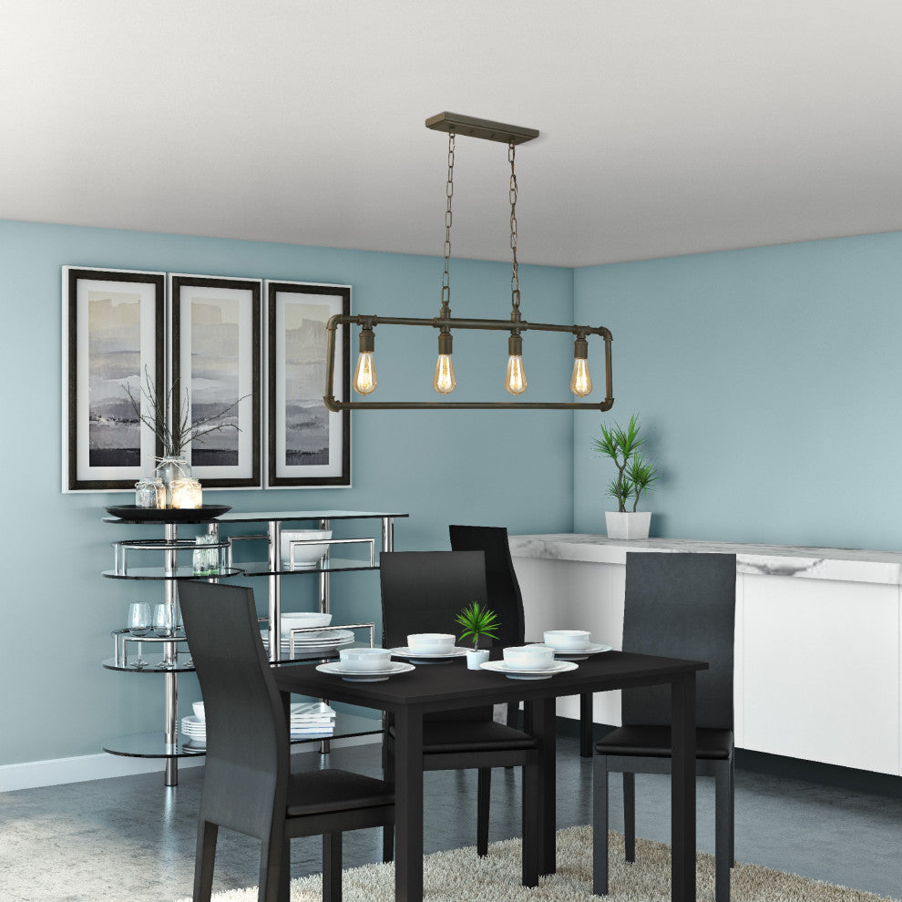 Wymer 4-Light Pendant, Matte Bronze
