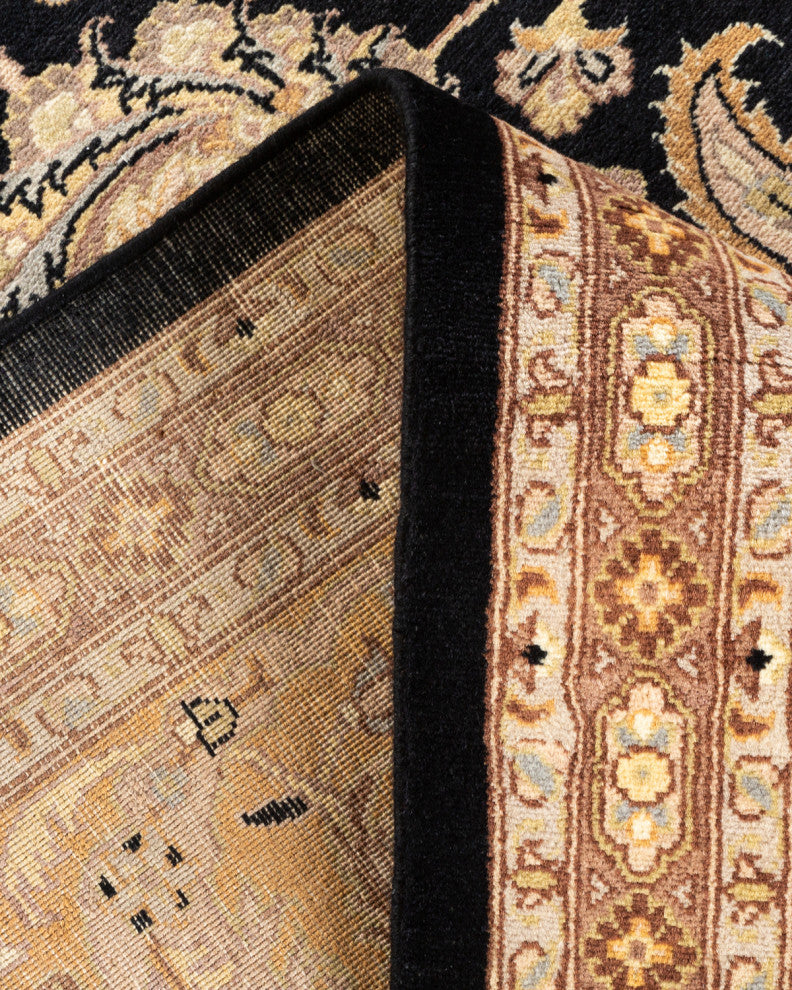 Mogul, One-of-a-Kind Hand-Knotted Area Rug Black, 8' 2" x 10' 5"