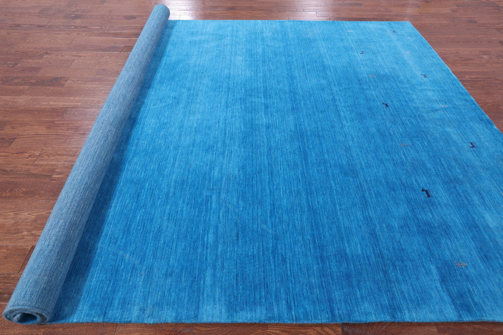 9' 0" X 12' 0" Persian Gabbeh Handmade Wool Rug - Q15205