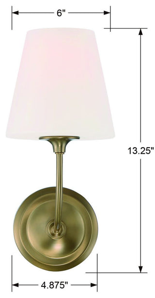 Crystorama Lighting Group 2441-OP Sylvan 13" Tall Wall Sconce - Black Forged