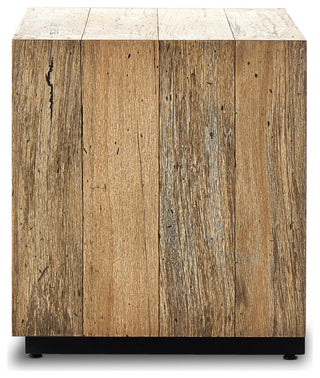 Abaso Nightstand Rustic Wormwood Oak