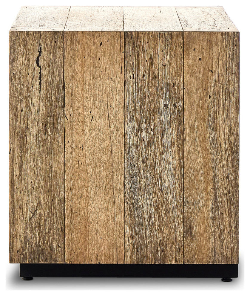 Abaso Nightstand Rustic Wormwood Oak