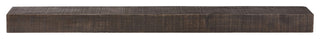 Solid Timber Floating Mantel Shelf, Dark Chocolate, 48"