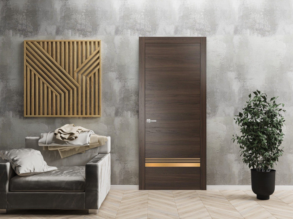 Solid French Door 30 x 84 | Planum 2010 Chocolate Ash with| Bathroom