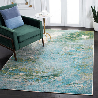 Safavieh Madison Collection MAD440J Rug, Light Blue/Green, 10' X 14'