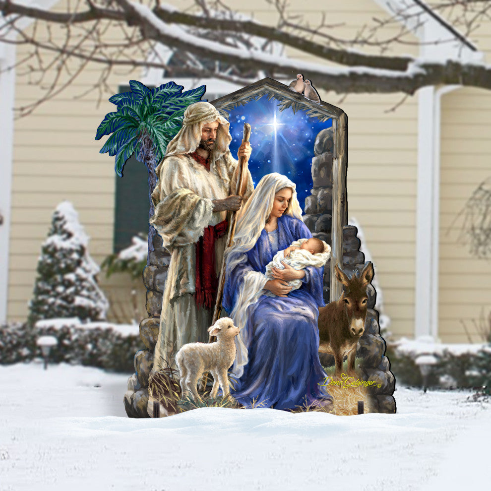 Holly Night Nativity Family Home and Outdoor Decor by Dona Gelsinger