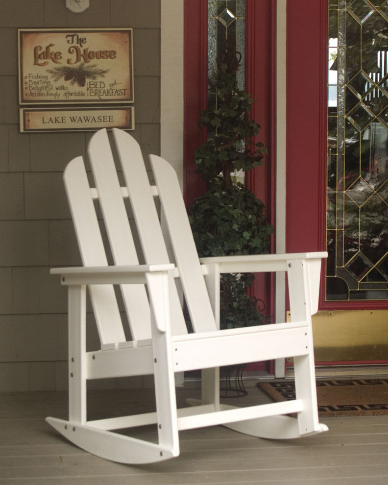 Polywood Long Island Rocking Chair, Mahogany