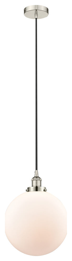 Innovations 616-1PH-PN-G201-12-LED 1-Light Mini Pendant, Polished Nickel