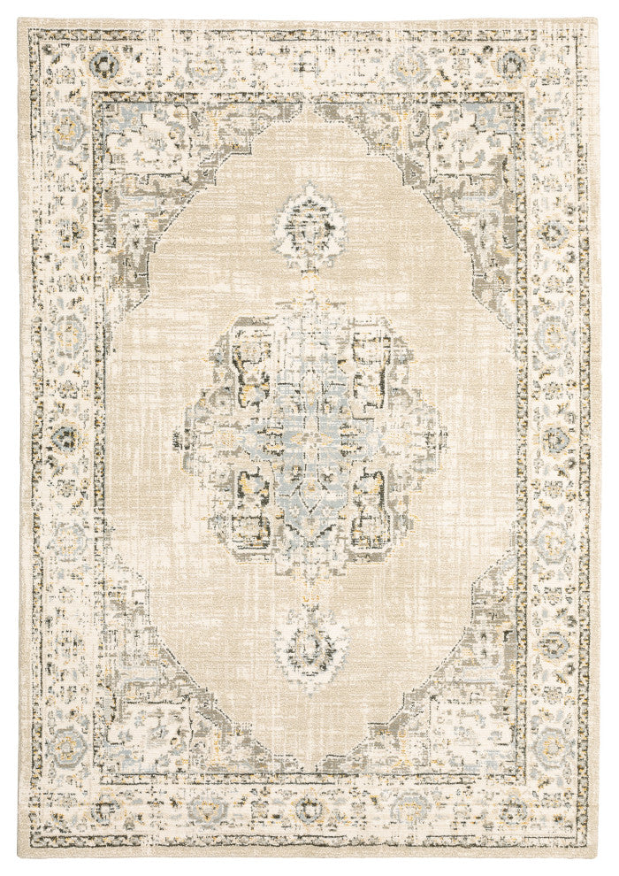 Oriental Weavers Andorra Beige/ Ivory Oriental Indoor Area Rug 5'3"X7'3"