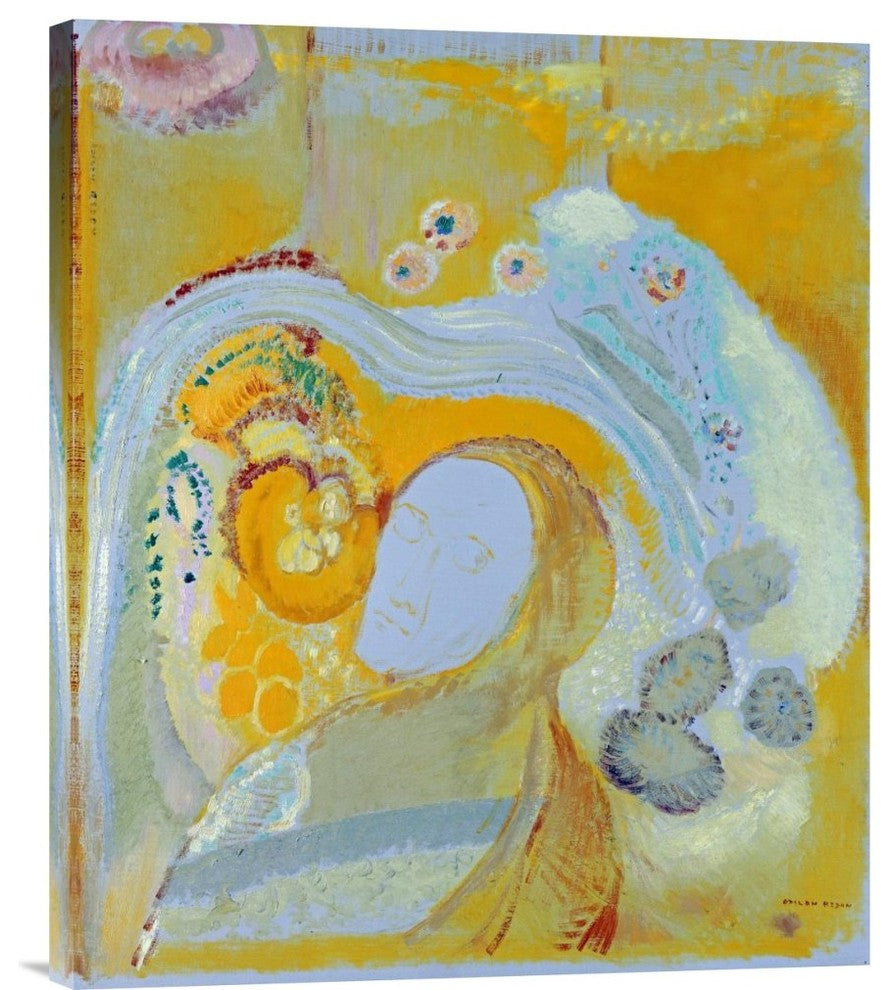 "The Buddha" Stretched Canvas Giclee by Odilon Redon, 24"x30"