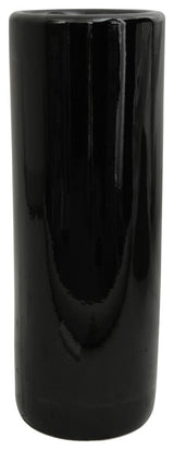 24" Solid Black Porcelain Umbrella Stand