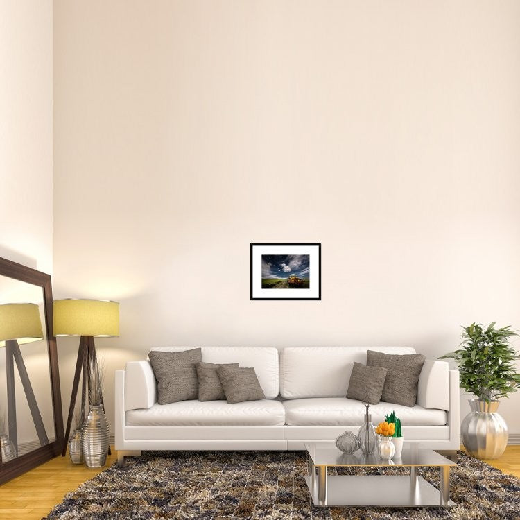 "Yellow Truck" Framed Digital Print by Thorsteinn H. Ingibergsson, 24"x19"
