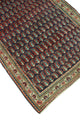 Fine Vintage Distressed Celio Navy/Beige Runner, 3'6x9'10