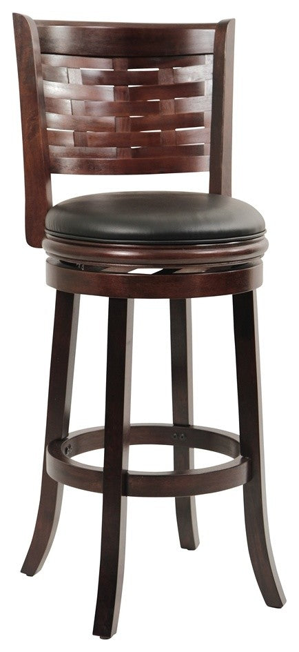 29\" Sumatra Swivel Stool, Cappuccino