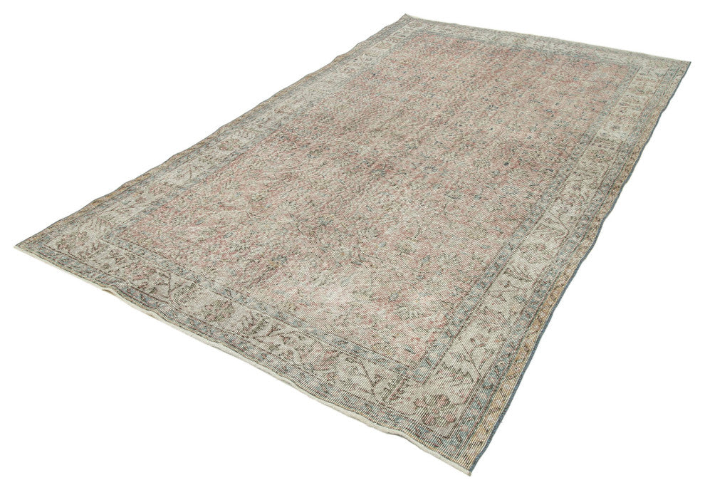 Rug N Carpet - Handwoven Turkish 5' 3" x 9' 4" Low Pile  Overdyed Area Rug