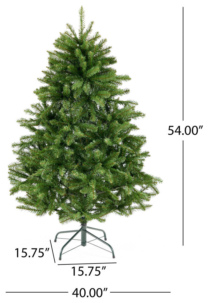 4.5' Norway Spruce Artificial Christmas Tree, Unlit