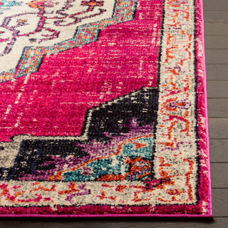 Safavieh Monaco Collection MNC254 Rug, Pink/Multi, 5' Square