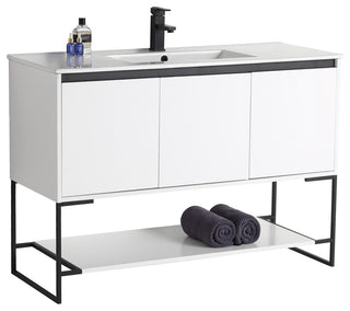 Urbania Vanity Set, White, 48", Single Sink