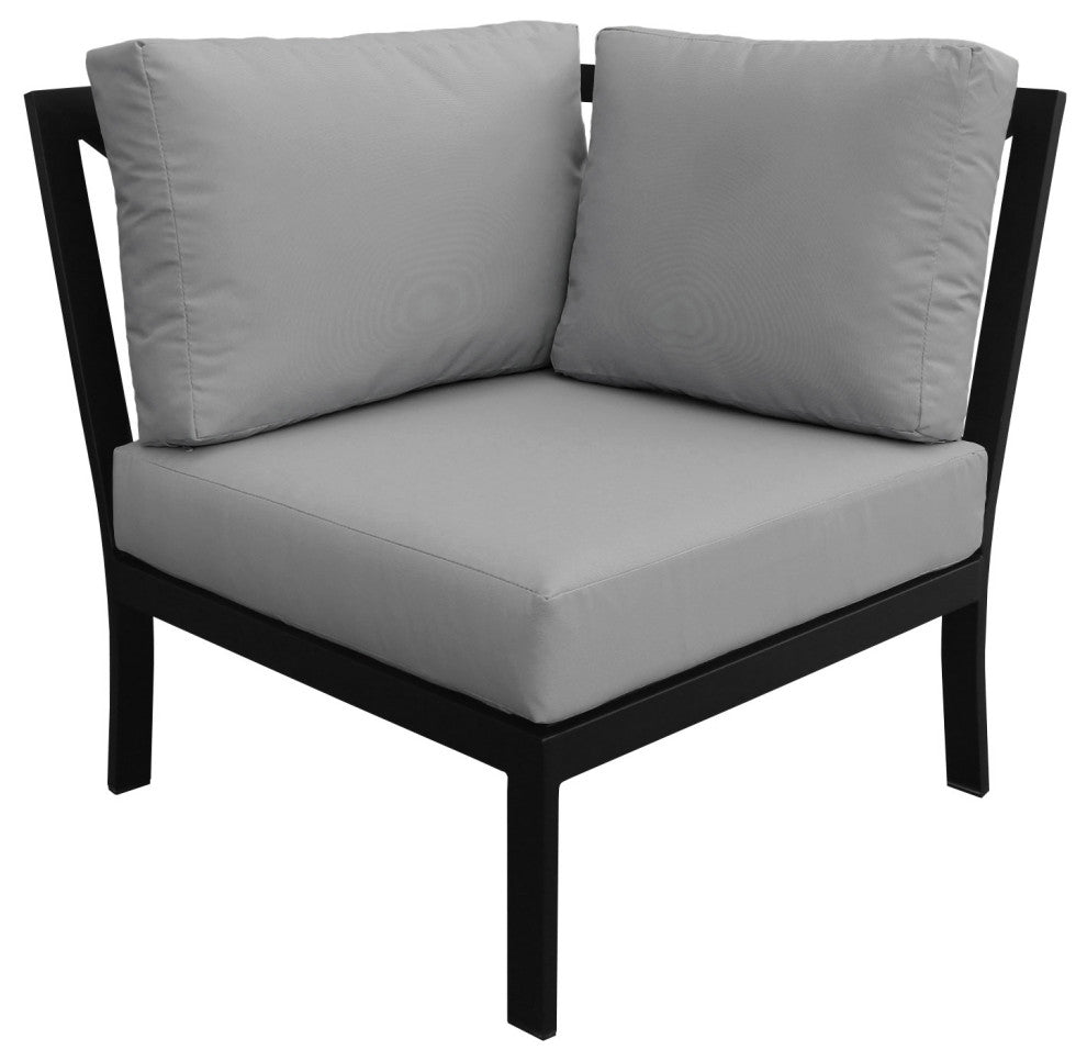 kathy ireland Madison Ave. Corner Sofa in Slate