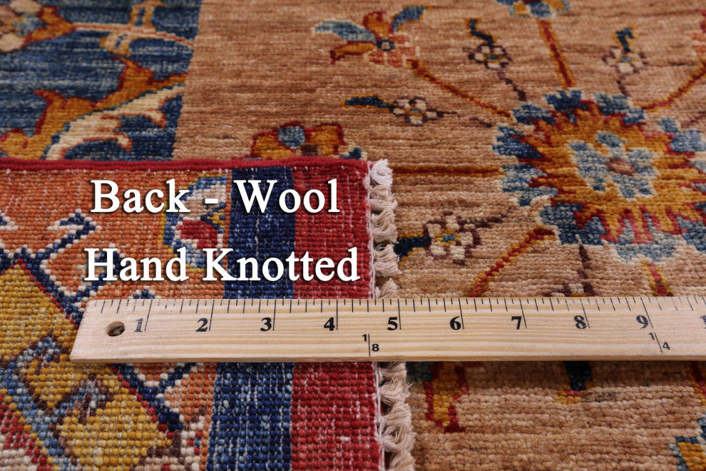 6' 0" X 8' 0" Super Kazak Hand-Knotted Wool Rug Q11082