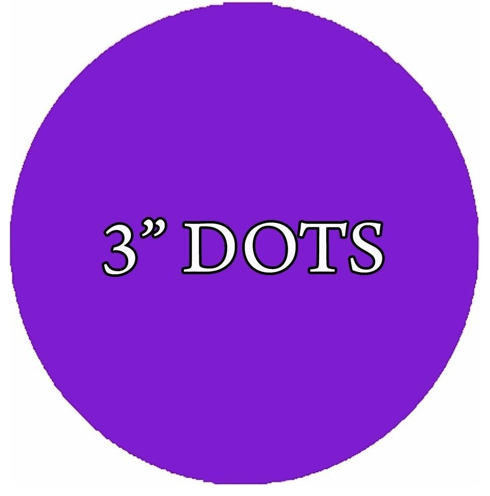 VWAQ 20 Polka Dot Wall Decals, 3" Peel and Stick, Purple