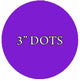 VWAQ 20 Polka Dot Wall Decals, 3" Peel and Stick, Purple