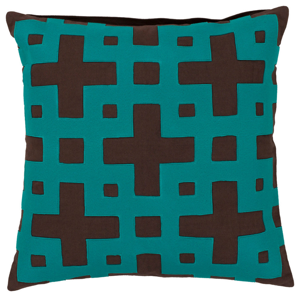 Surya Layered Blocks AR-083 20" x 20" Pillow Kit