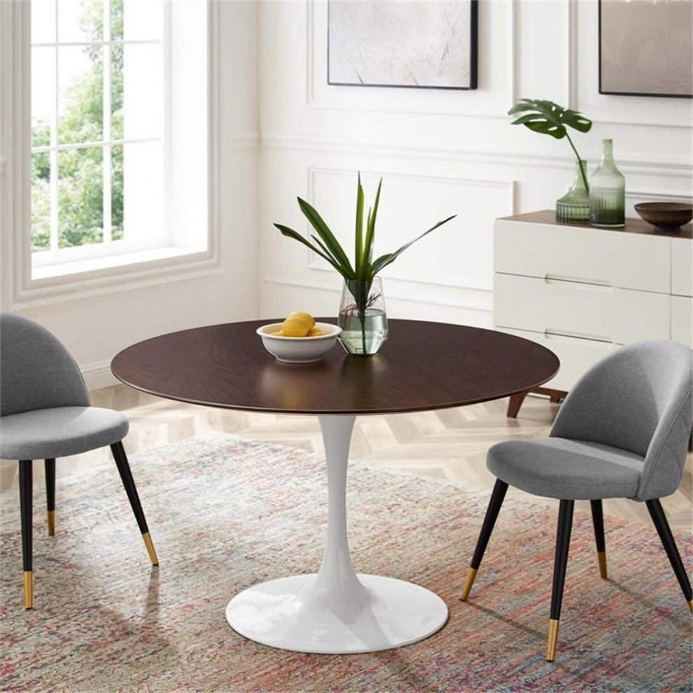 Lippa 48" Dining Table White Cherry Walnut -5173