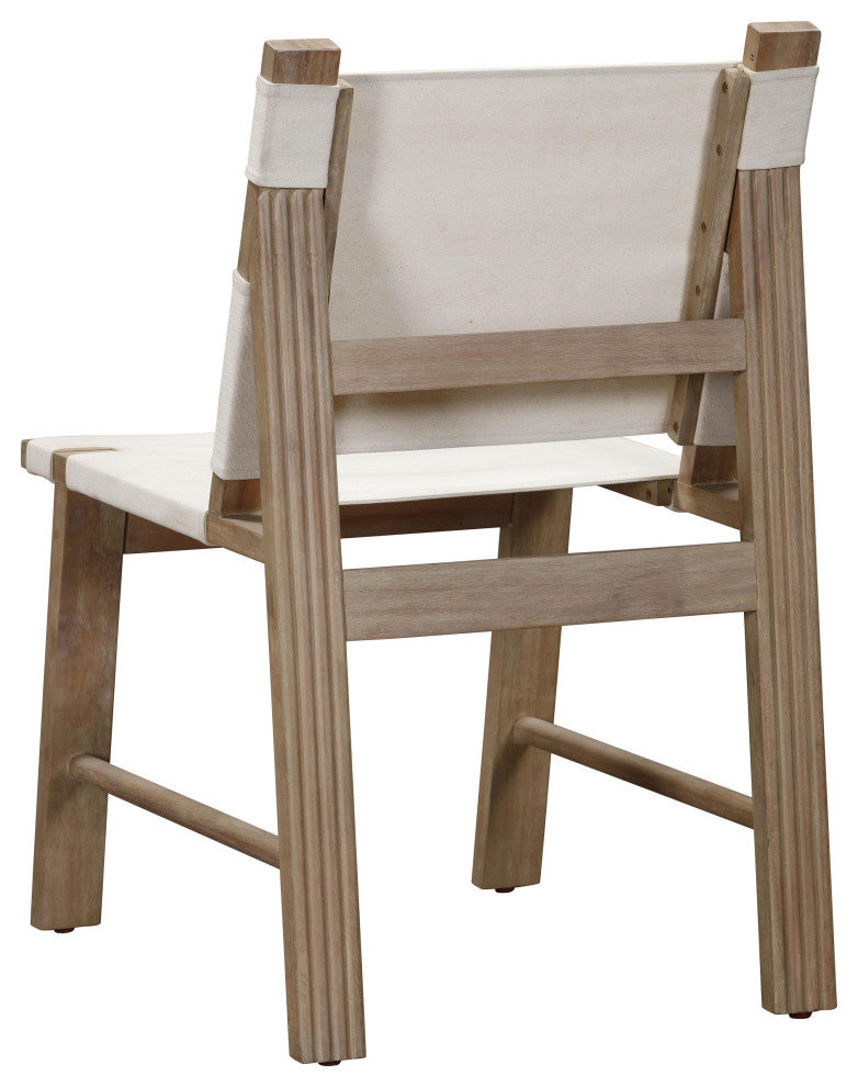 Cassie Cream Outdoor Dining Chair Set of 2 Cream