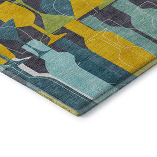 Addison Premium Washable Mayfield AMF168 blue 8' x 10' Rug