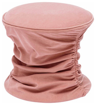 Bounce Velvet Adjustable Ottoman, Pink