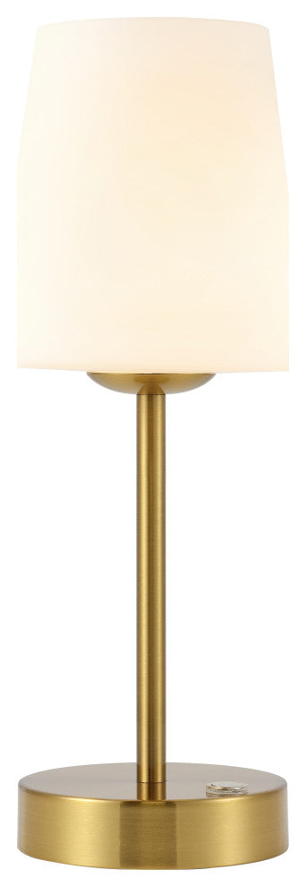 12.75" Modern Minimalist Iron Rechargeable Integrated LED Table Lamp