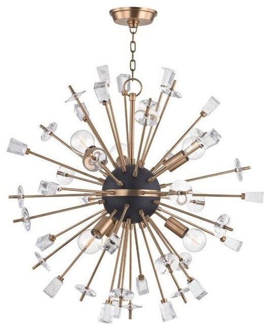 Liberty 6-Light Chandelier, Finish: Aged Brass